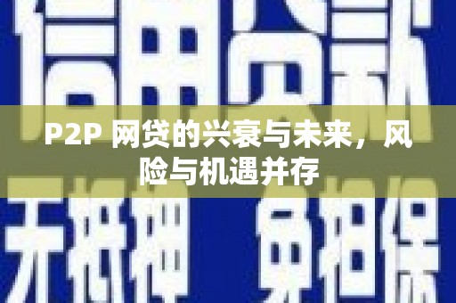 阜南P2P 网贷的兴衰与未来，风险与机遇并存