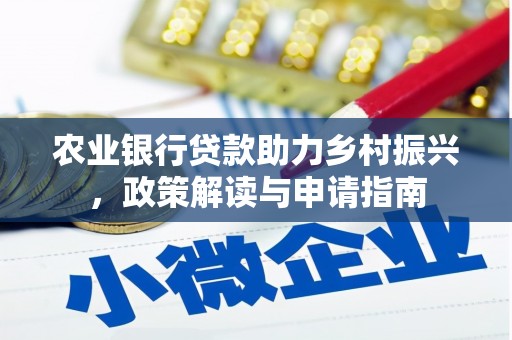 阜南农业银行贷款助力乡村振兴，政策解读与申请指南