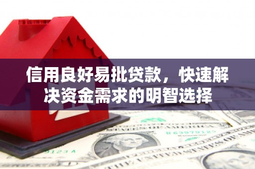 阜南信用良好易批贷款，快速解决资金需求的明智选择