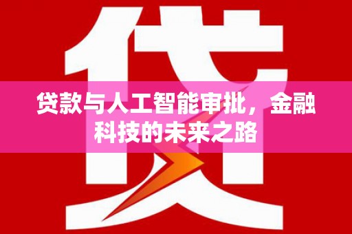 阜南贷款与人工智能审批，金融科技的未来之路