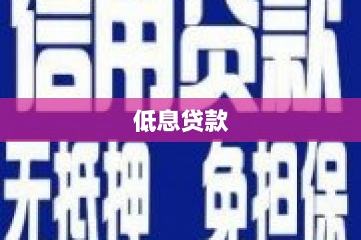 阜南低息贷款