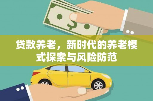 阜南贷款养老，新时代的养老模式探索与风险防范